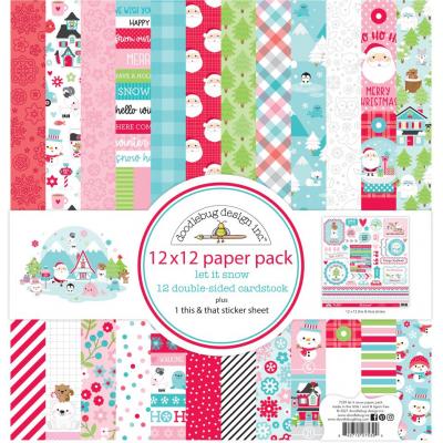 Doodlebug Let It Snow Designpapier - Paper Pack